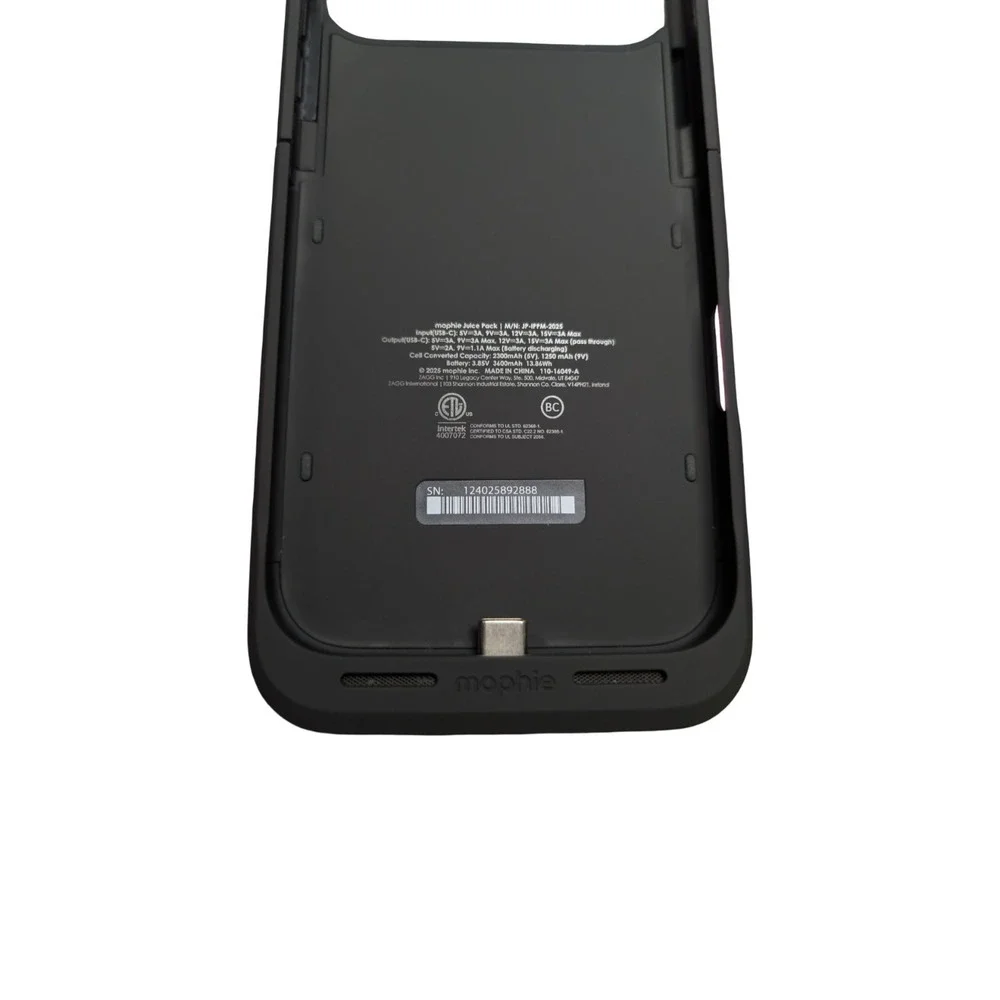 Pp3-O Mophie Juice Pack Battery Case for Apple iPhone 17 Pro Max - Black